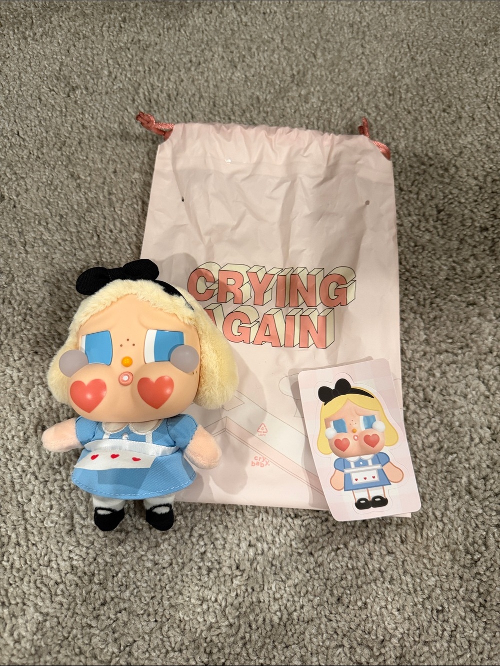 Brand New Pop Mart Cry Baby Crying Again - She’s Alice Confirmed